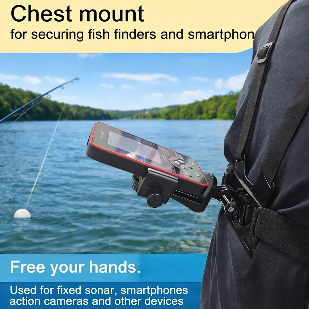 Fish Finder Mount - Penyangga Fish Finder di Dada, Tali